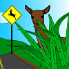 Deer Roadcrossing